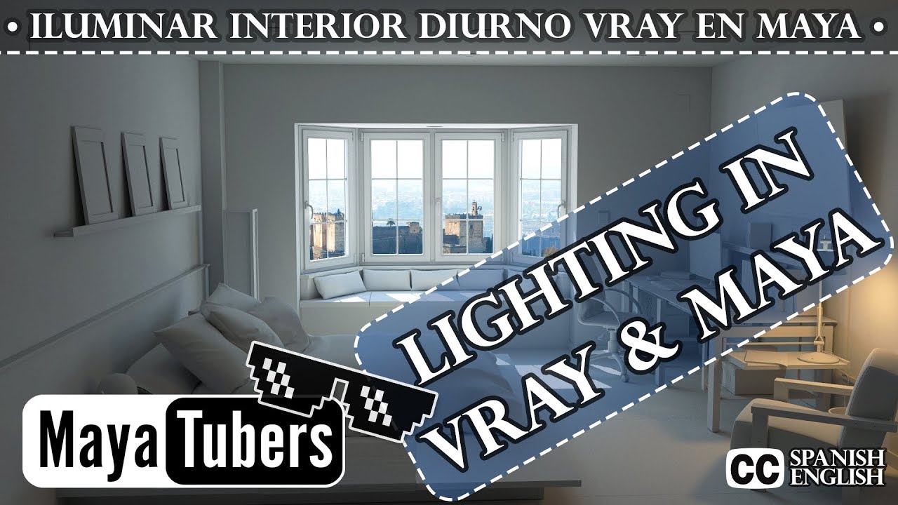 Iluminación Interior en VRay y Maya I con Luz Diurna ? Realista! Tutoriales Español - MayaTubers