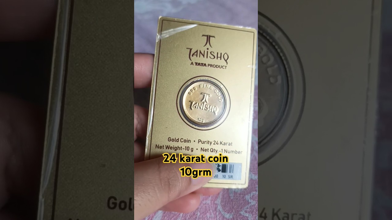 24 karat gold coin 10g #goldcoin #24karatgold #goldrate