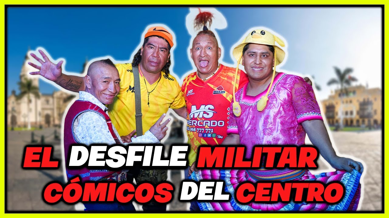 DESFILE MILITAR ESTILO COMICOS AMBULANTES 😱❤ LOS WANKAS DE LA RISA 2025 l HUANCAYO - PERÚ  #humor