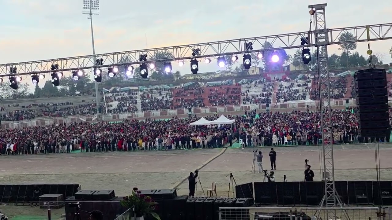 KOHIMA, IG STADIUM SUNDAY FELLOWSHIP. 20K+BELIEVERS ATTEND IN REVIVAL😍 🥰🙏🙏