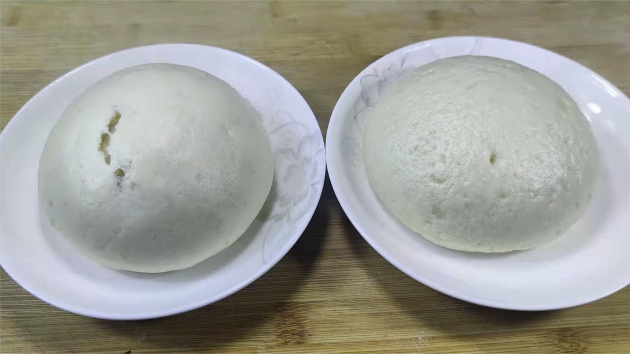 做饅頭用同樣的面粉加泡打粉和不加有什么區別？面點師做給你看 #美食 #做飯 #中餐 #家常菜 #菜譜