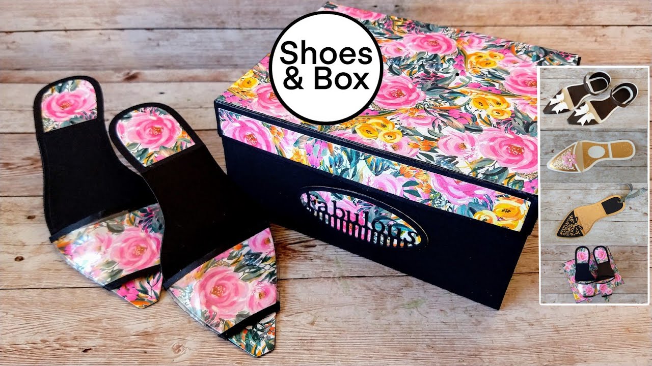 TONIC STUDIOS -Simply Shoe Box die set!! Makes 3D shoes and box!!