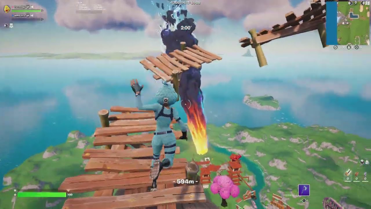 Only up Fortnite WORLD RECORD 8:25