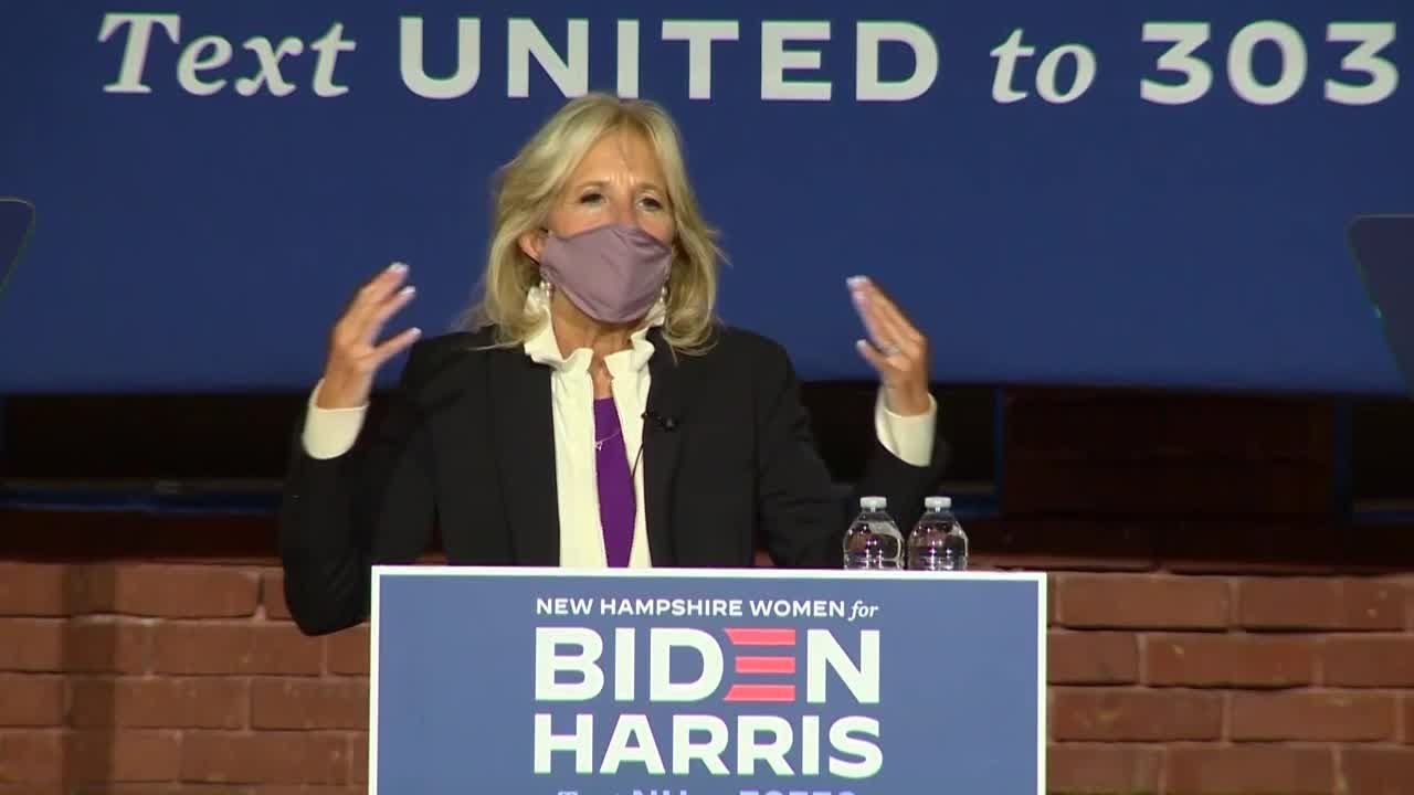 Full video: Jill Biden speaks at 'get out the vote' rally in Manchester