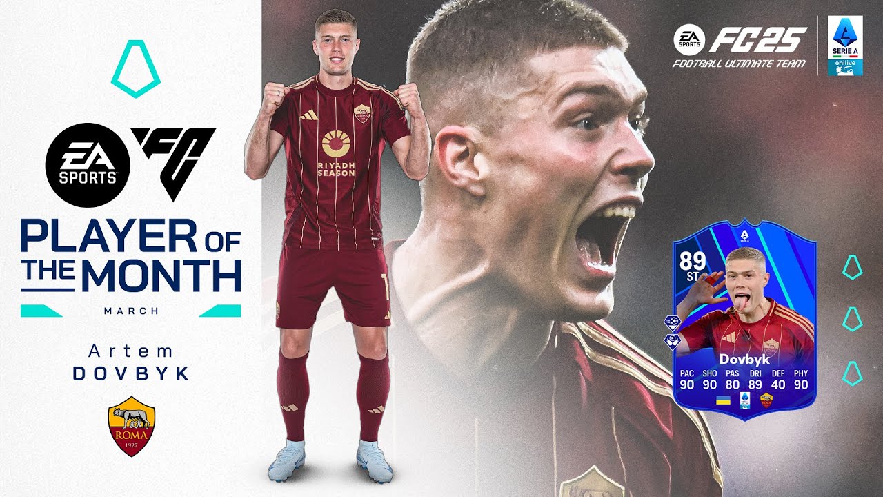 Artem Dovbyk | EA Sports FC Player of the Month: March 2025 | Serie A 2024/25