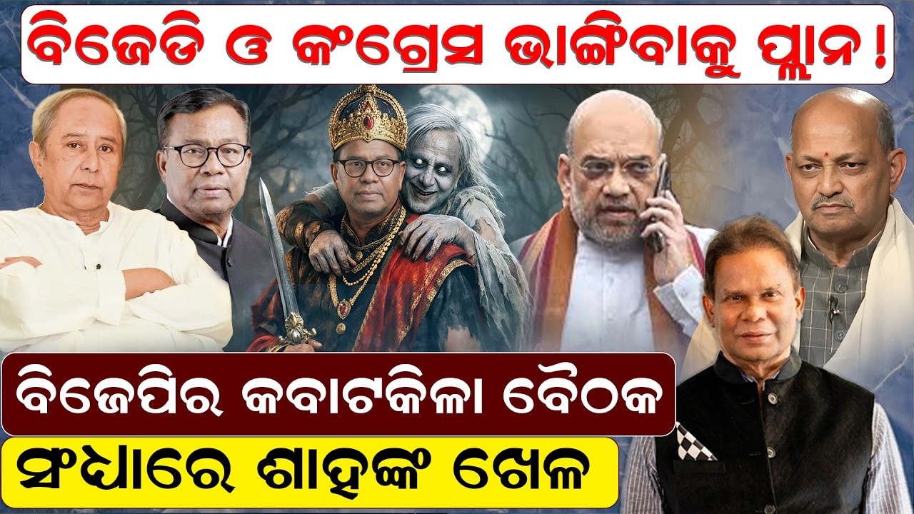 ବିଜେପିର କବାଟକିଳା ବୈଠକ, ସଂଧ୍ୟାରେ  ଶାହଙ୍କ ଖେଳ । amitshah । dilipray । bjp । newsroom ।