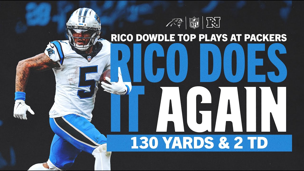 Rico Dowdle's Best Plays from 130-yard, 2 TD game vs Packers | Week 9