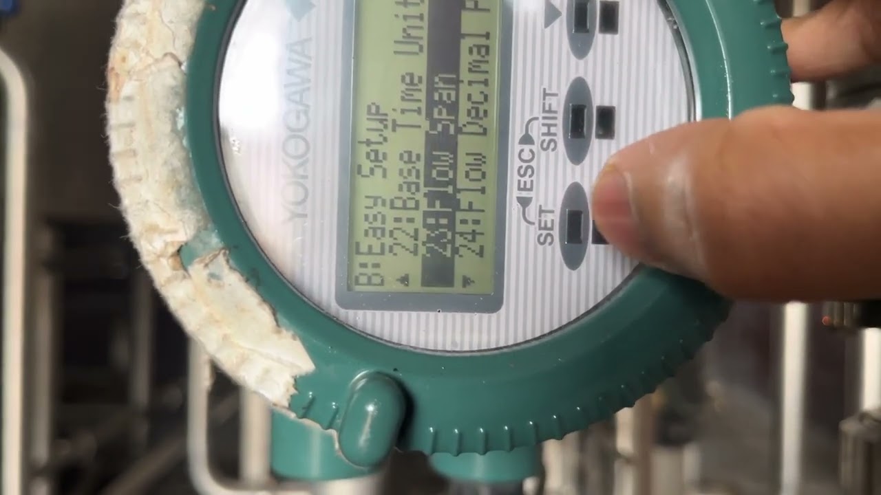 Yokogawa flow meter setting and calibration #automation #instrumentationengineering