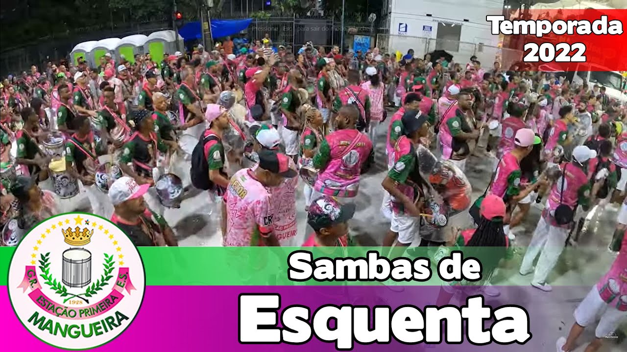 Mangueira 2022 | Sambas exaltação, 2019 e 2016 - Ensaio Técnico | Samba ao vivo - #ET22