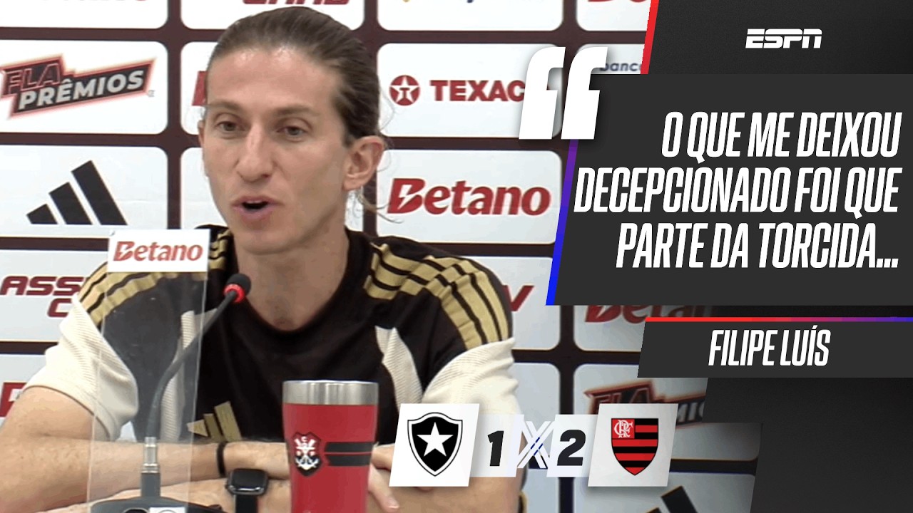 FILIPE LUÍS REVELA DECEPÇÃO COM A TORCIDA DO FLAMENGO E SAI EM DEFESA DE EMERSON ROYAL