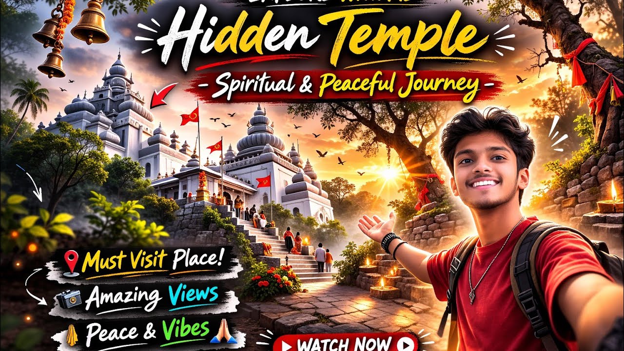“A Peaceful Evening at a Hidden Temple 🌄 | Feel the Vibes”
