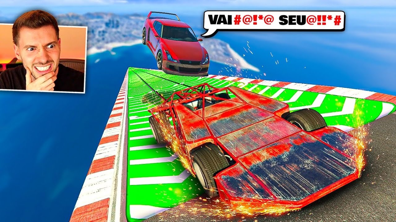 GTA V Online: VAI E VOLTA numa mega rampa (SUPER RÁPIDA)