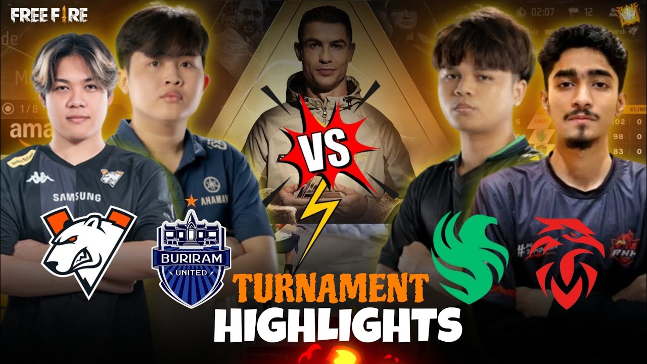 Team Falcons VS Red Hawks VS Buriram United VS Virtus Pro | EWC FREE FIRE TURNAMENT HIGHLIGHTS 