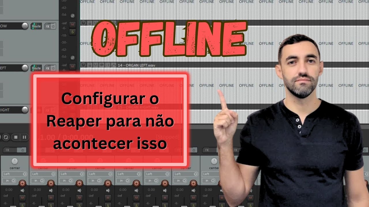 Arquivo OFFLINE no Reaper. Como mudar isso.