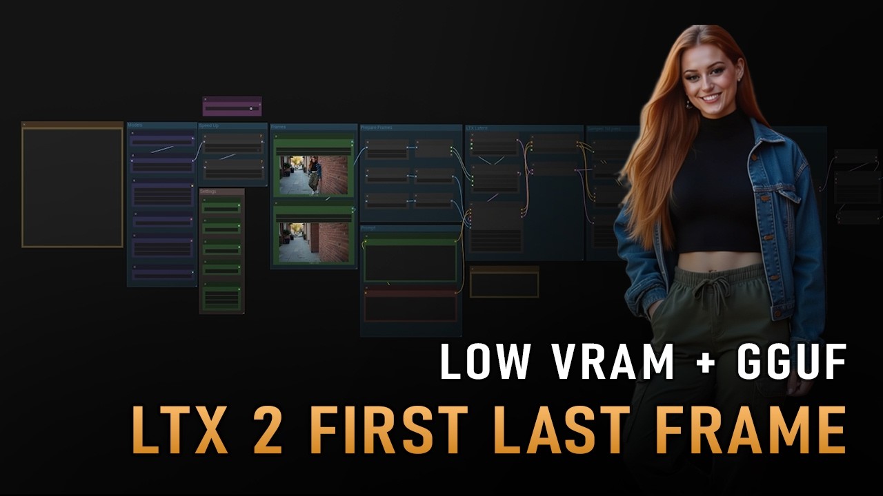 LTX 2 Img2Vid First + Last Frame GGUF Workflow for ComfyUI