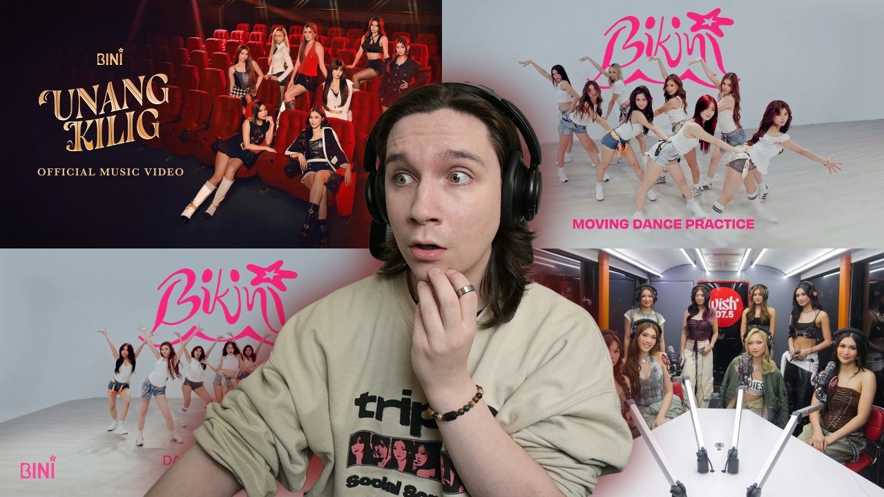 DANCER REACTS TO BINI | 'Unang Kilig' / 'Bikini' Music Videos, Dance Practice, & Live on Wish Bus