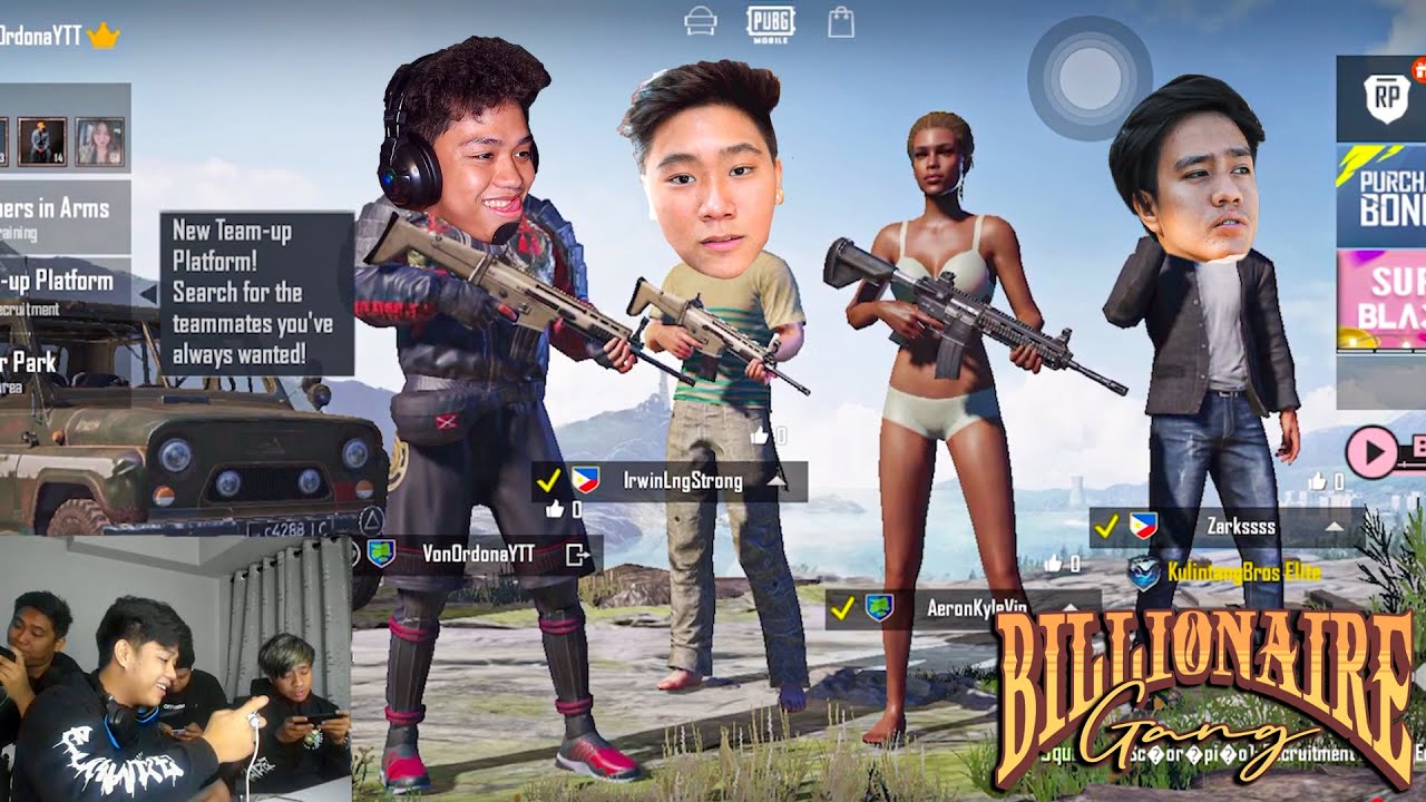 Billionaire Gang Plays PUBG MOBILE!! (Chicken Dinner)