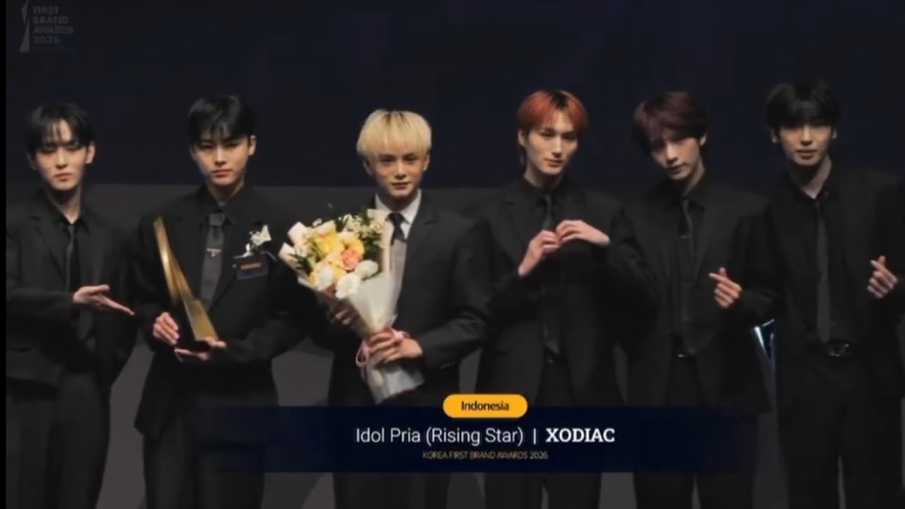 XODIAC appeared at the 2026 Korea First Brand Fashion Awards #XODIAC #소디엑 #ZAYYAN #자얀