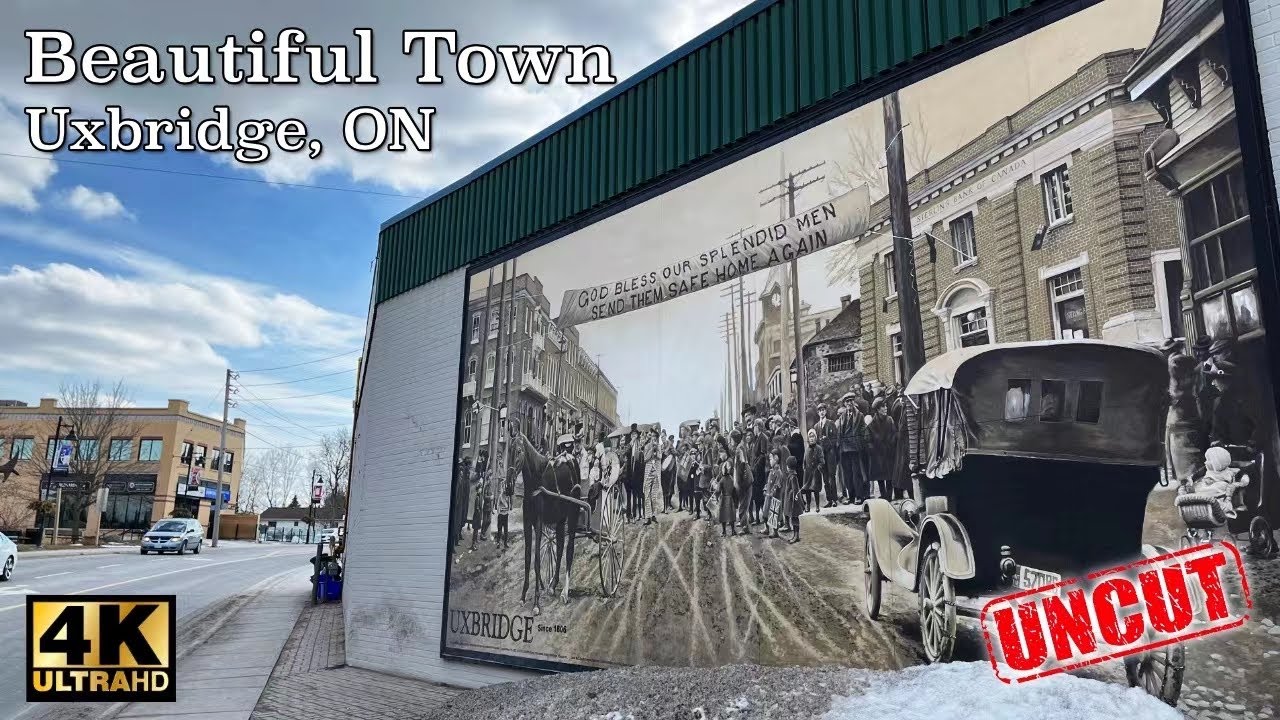 [4K] Beautiful Town in Canada: Uxbridge Walking Tour