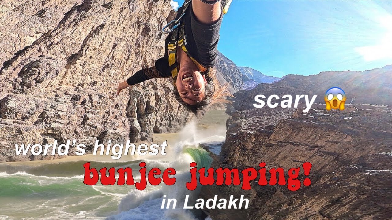 I jumped off from the HIGHEST BUNGEE JUMPING IN THE WORLD [scariest experience] | eng.sub