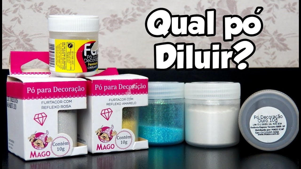 P&Oacute; PEROLADO OU GLITTER COMEST&Iacute;VEL? QUAL P&Oacute; DILUIR? - Bru na Cozinha