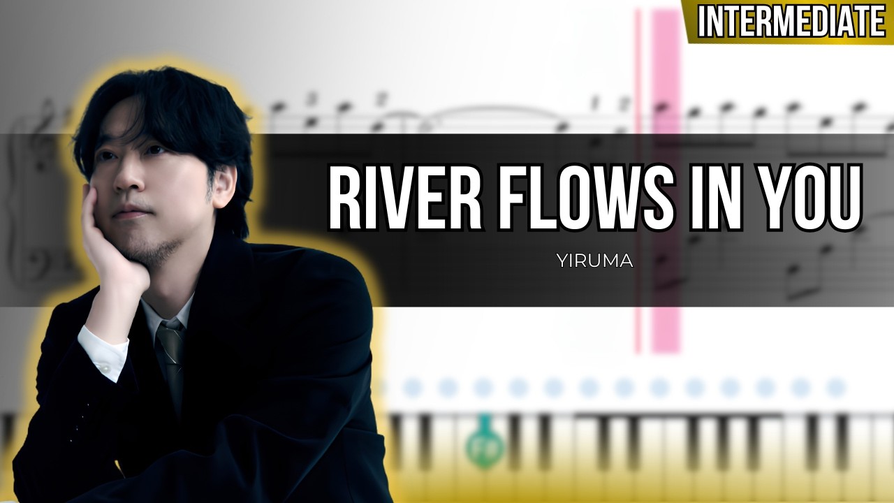 River Flows in You | Piano Tutorial with Sheet Music (INTERMEDIATE)