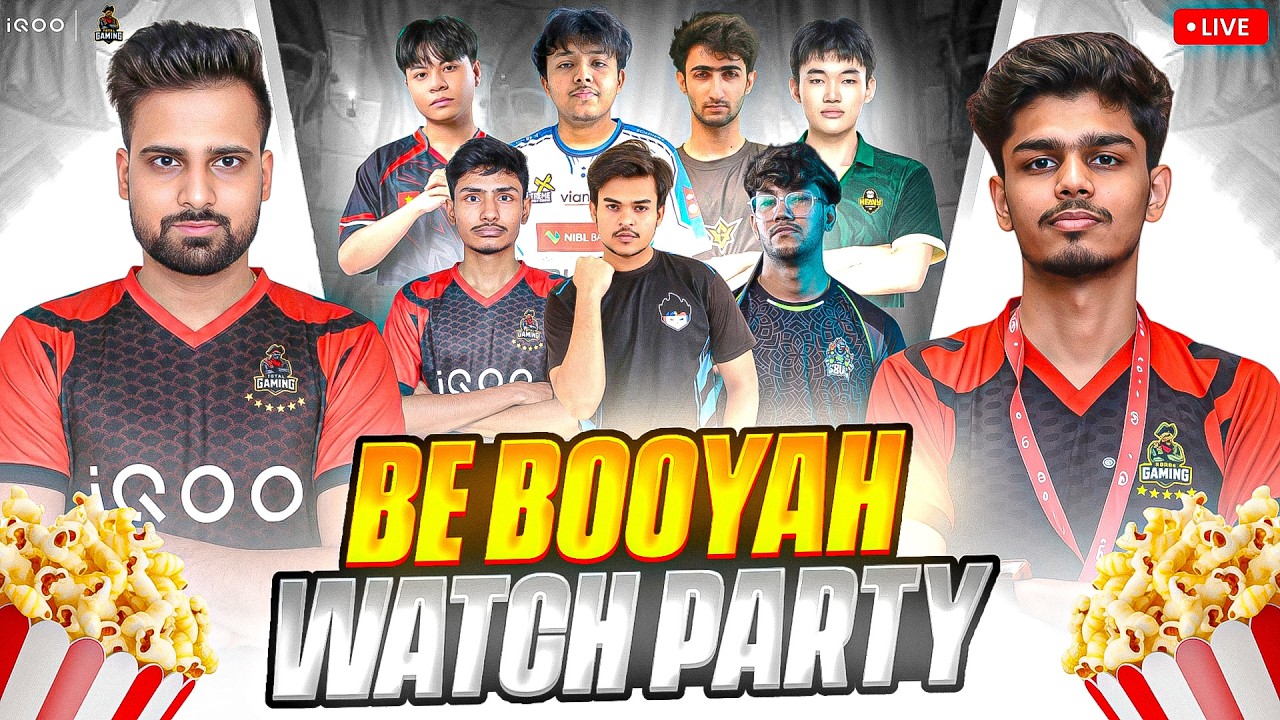 WATCHPARTY DAY 2 BE BOOYAH  I TG FOZYAJAY I TOTAL GAMING ESPORTS | #iQOOTG