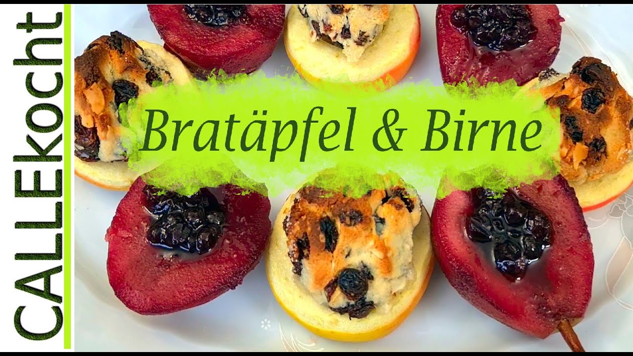 Bratäpfel und gefüllte Rotweinbirnen - Omas Rezept selber machen