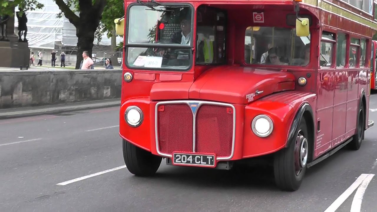 Routemaster Buses in London on route 9 on 1st June 2014