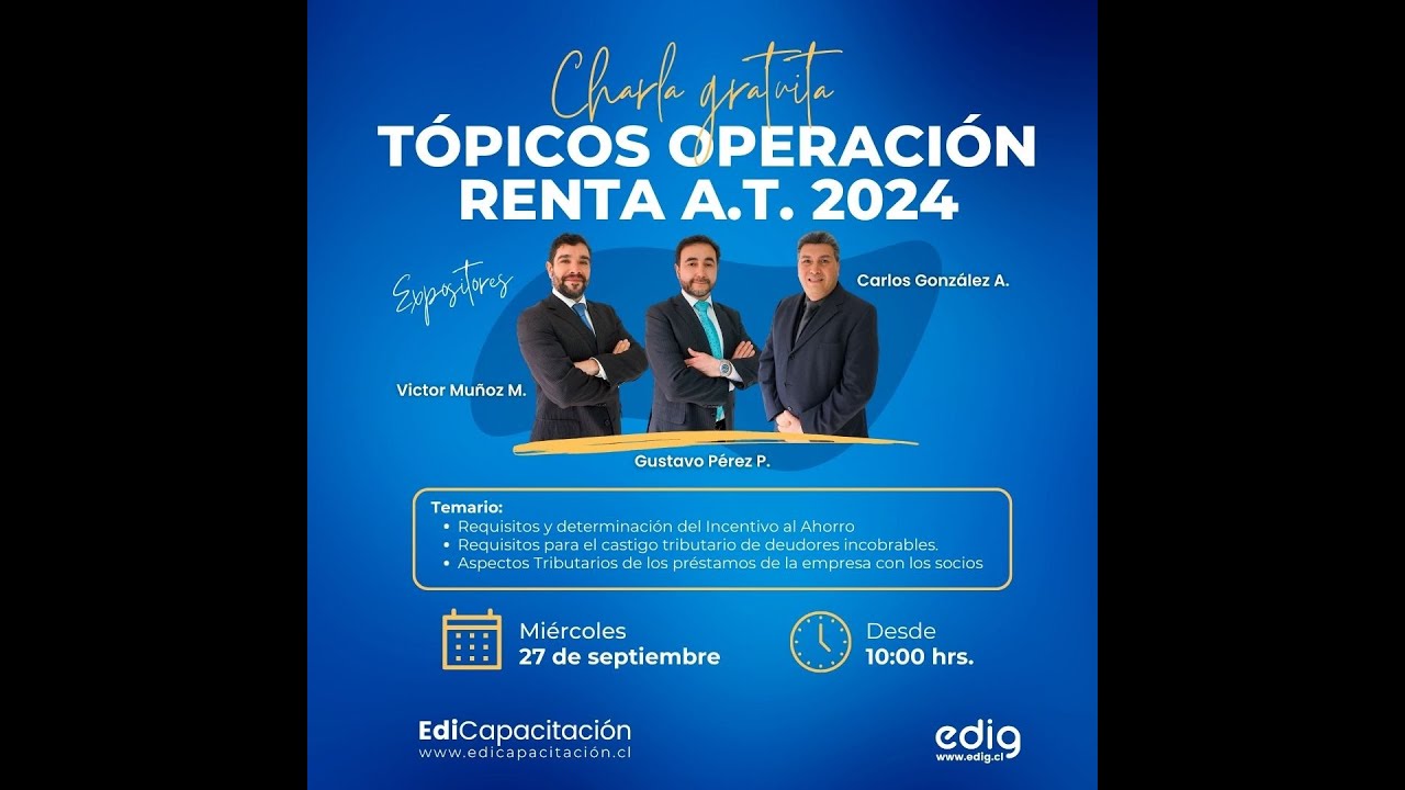 Tópicos Operación Renta A.T. 2024