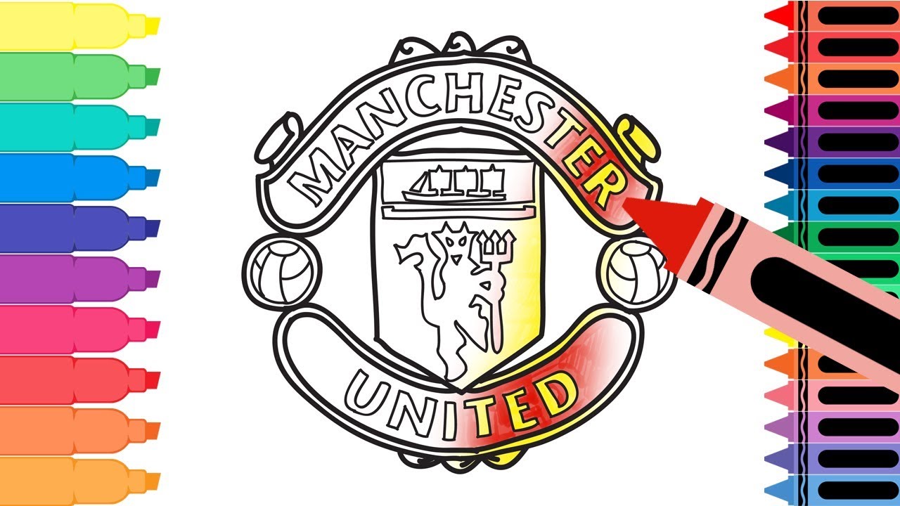 How to Draw Manchester United Badge - Drawing the Man U Badge for kids | Tanimated Toys