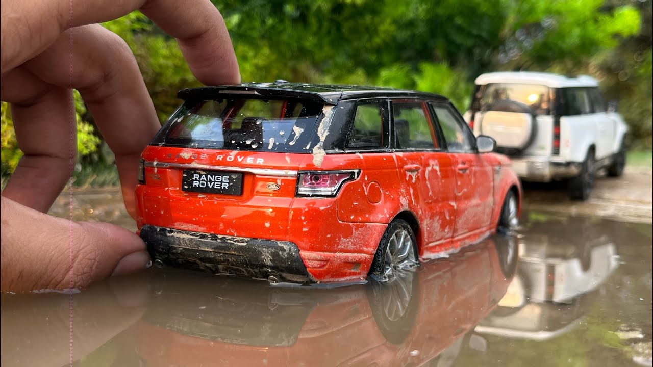 Mini Range Rover Sport | Off-roading | Ft Defender | Diecast Model Cars Unboxing