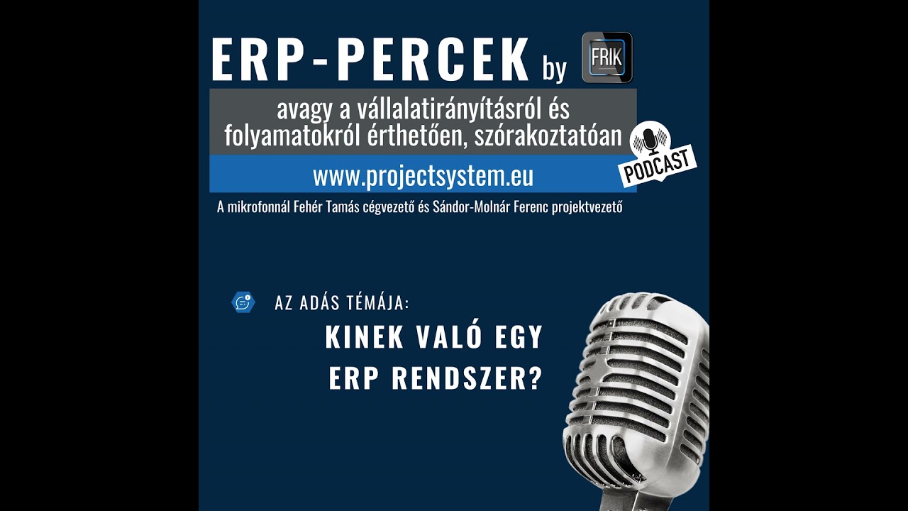 ERP-Percek: Kinek val&oacute; egy ERP rendszer?