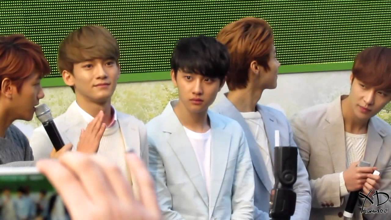 131201 명동 네이쳐팬싸 마지막인사 경수경수