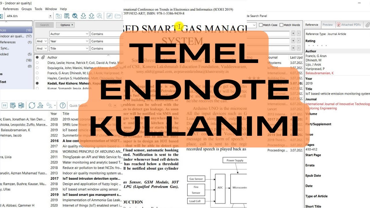 Temel EndNote Kullanımı | How to use EndNote |