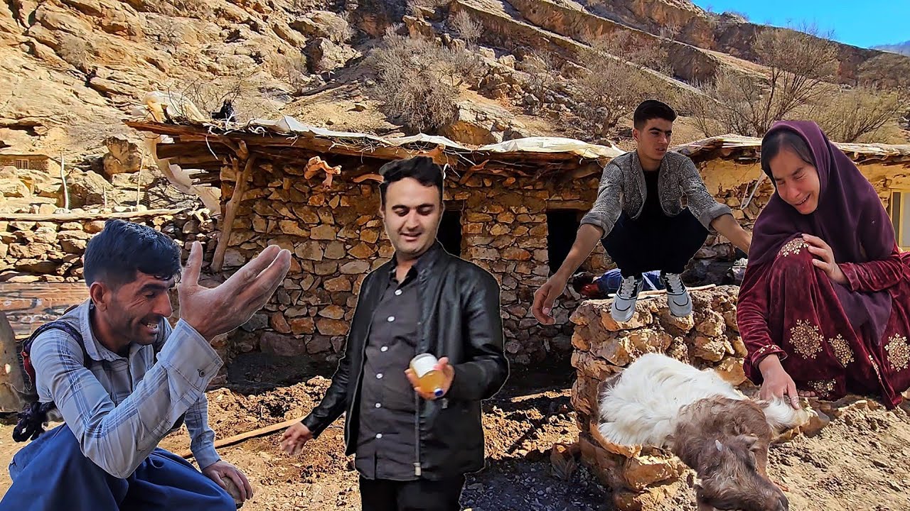 😔 Hojat's difficult journey to the city to save sheep | Real nomadic life🔥⛰️