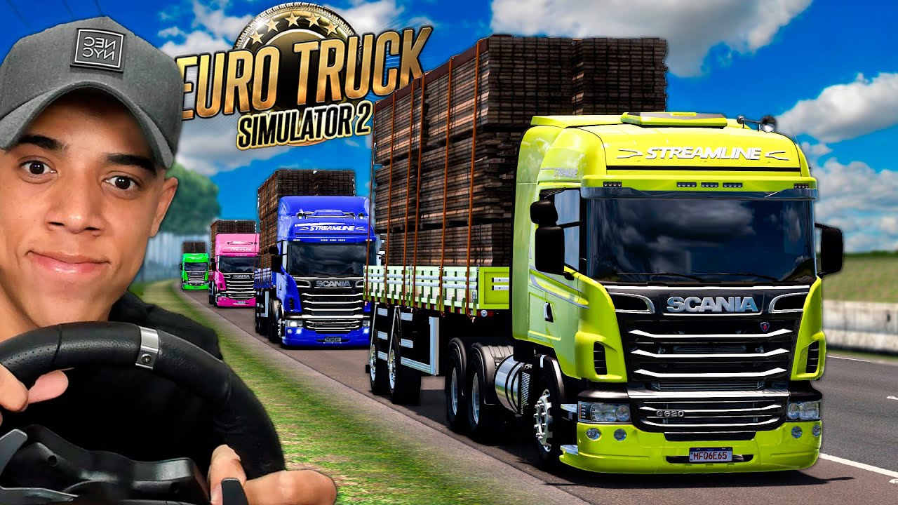 MEGA COMBOIO DE SCANIA CARREGADO COM UMA TONELADA DE MADEIRA! - EURO TRUCK SIMULATOR 2