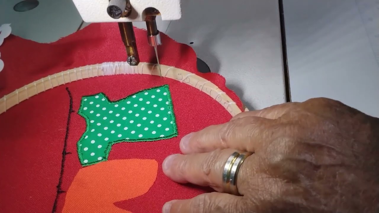 Bordando Porta Prendedores de roupas. Ponto Zig Zag 