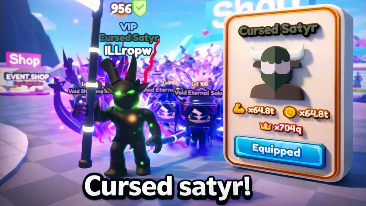 Getting cursed satyr rank in saber simulator 