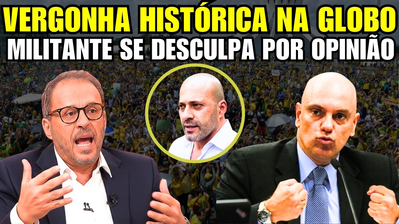 DITADURA Jornalista da Globo DETONA Moraes e acaba tendo que pedir desculpas ao vivo!