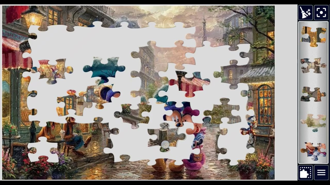 Mickey Mouse 🐭 and Minnie 🐭🎀 in paris☺️☺️☺️//🧩🧩 jigsawpuzzle//🧩🧩 jigsawpuzzlejourney//🧩🧩