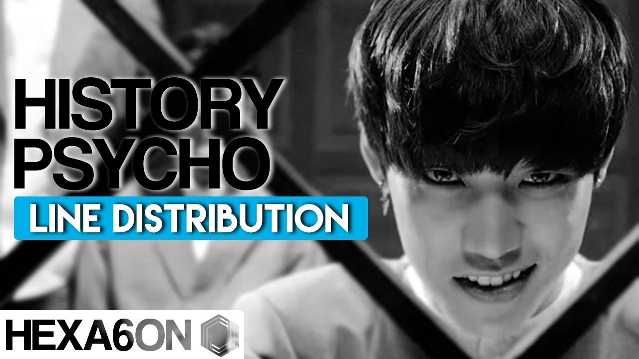 History - Psycho Line Distribution (Color Coded)