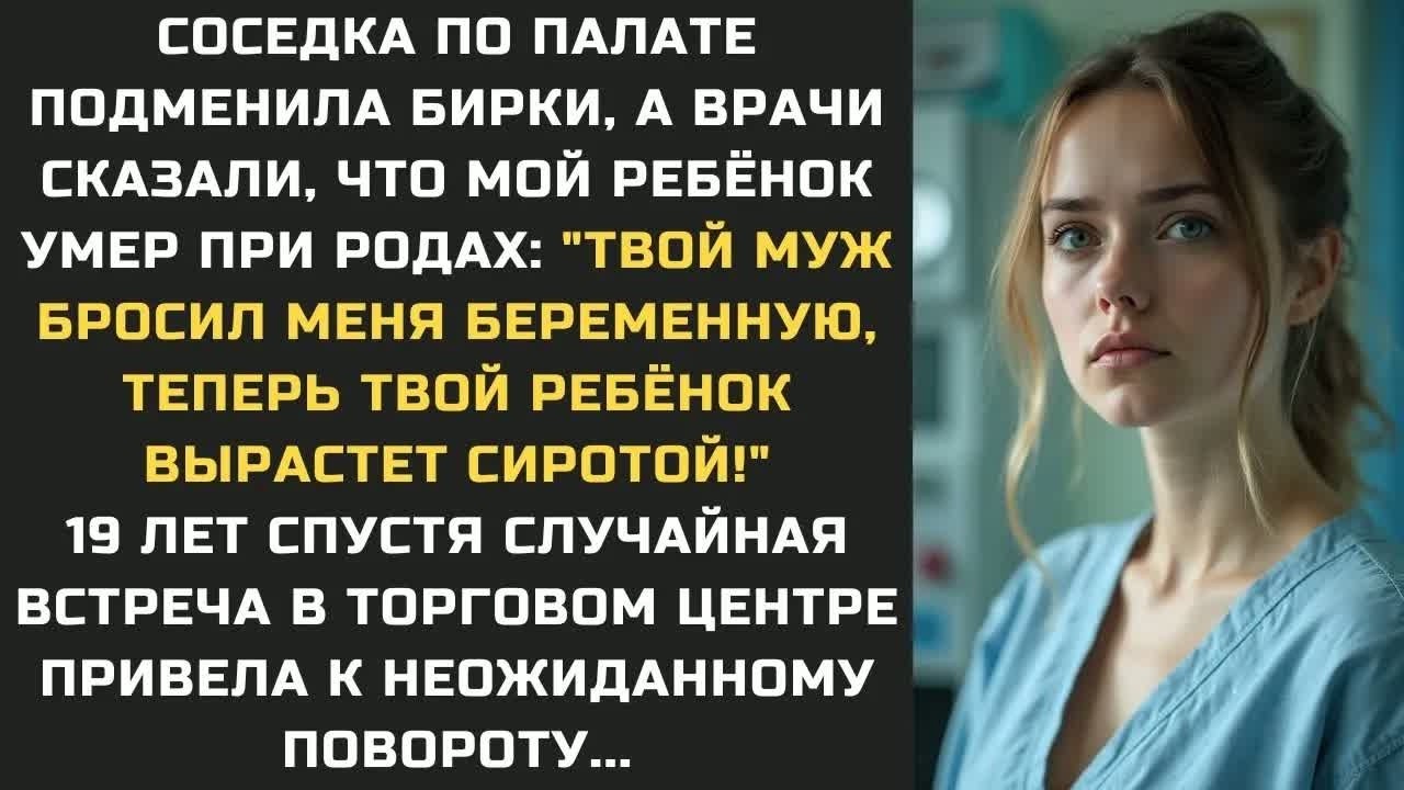 Соседка по палате ПОДМЕНИЛА бирки, а врачи сказали, что мой ребёнок УМЕР при родах.......
