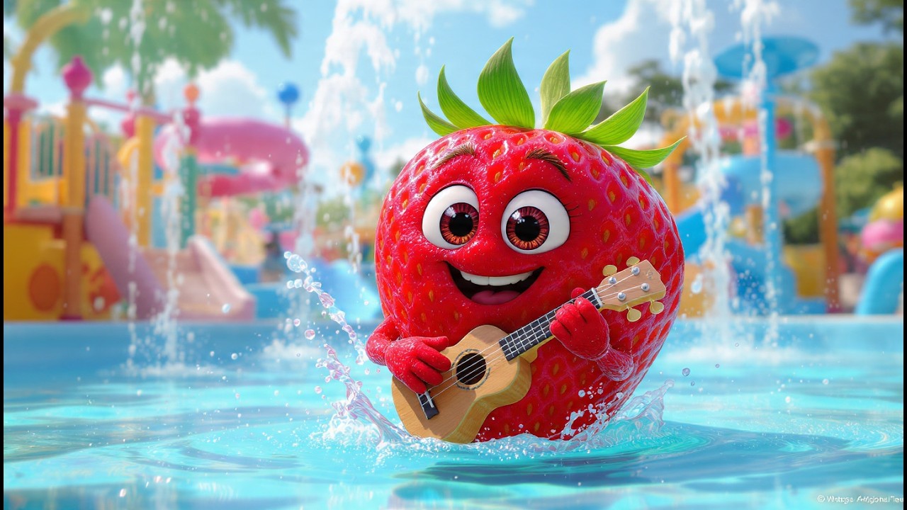 Wash Your Hands at the Water Park 🍓💦 Fun Clean Hands Song for Kids