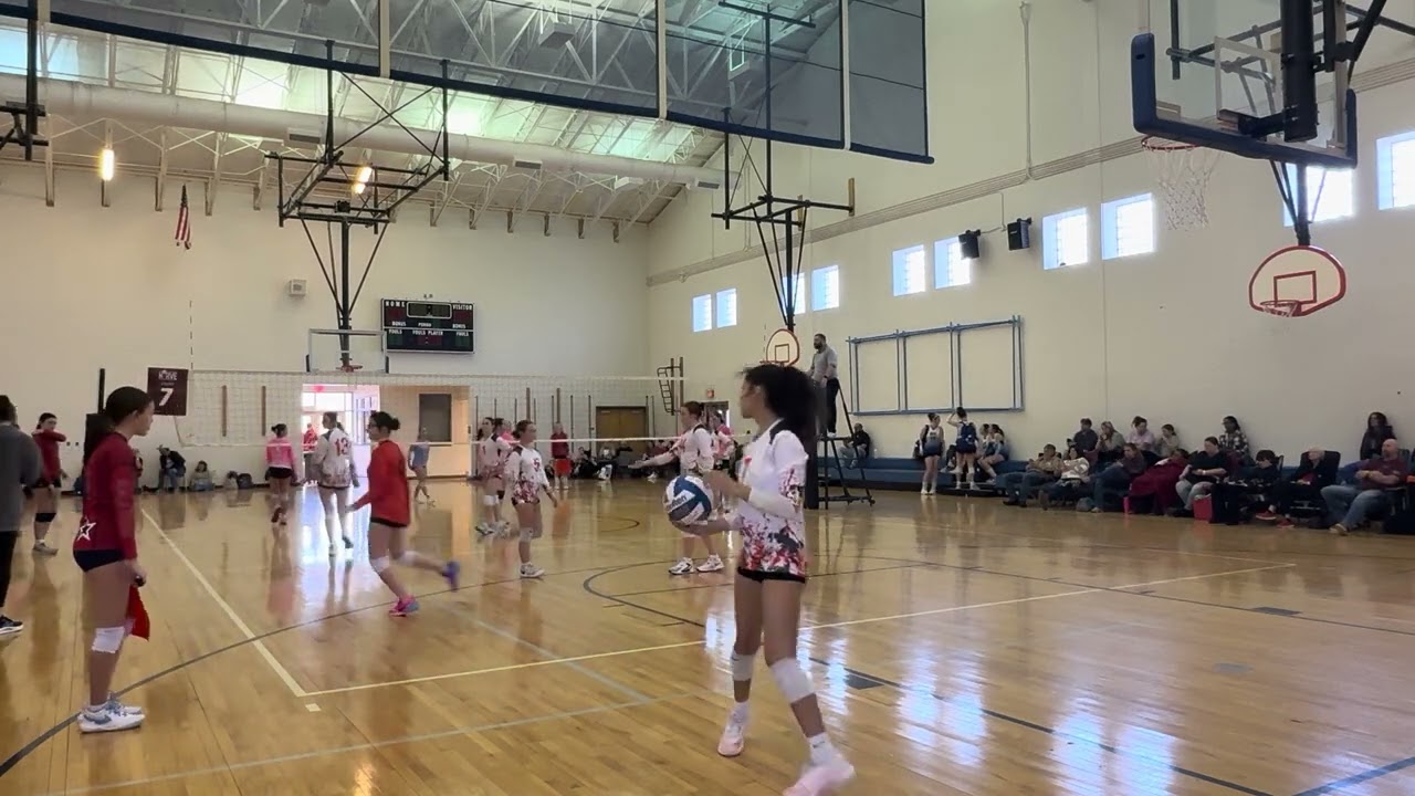 NeRVE Grand Prix @ Blacksburg Middle School Day 1 Game 1 Set 2 We lost 14-25