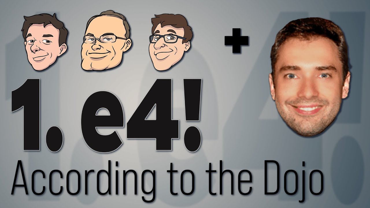 1 e4! According to the Dojo