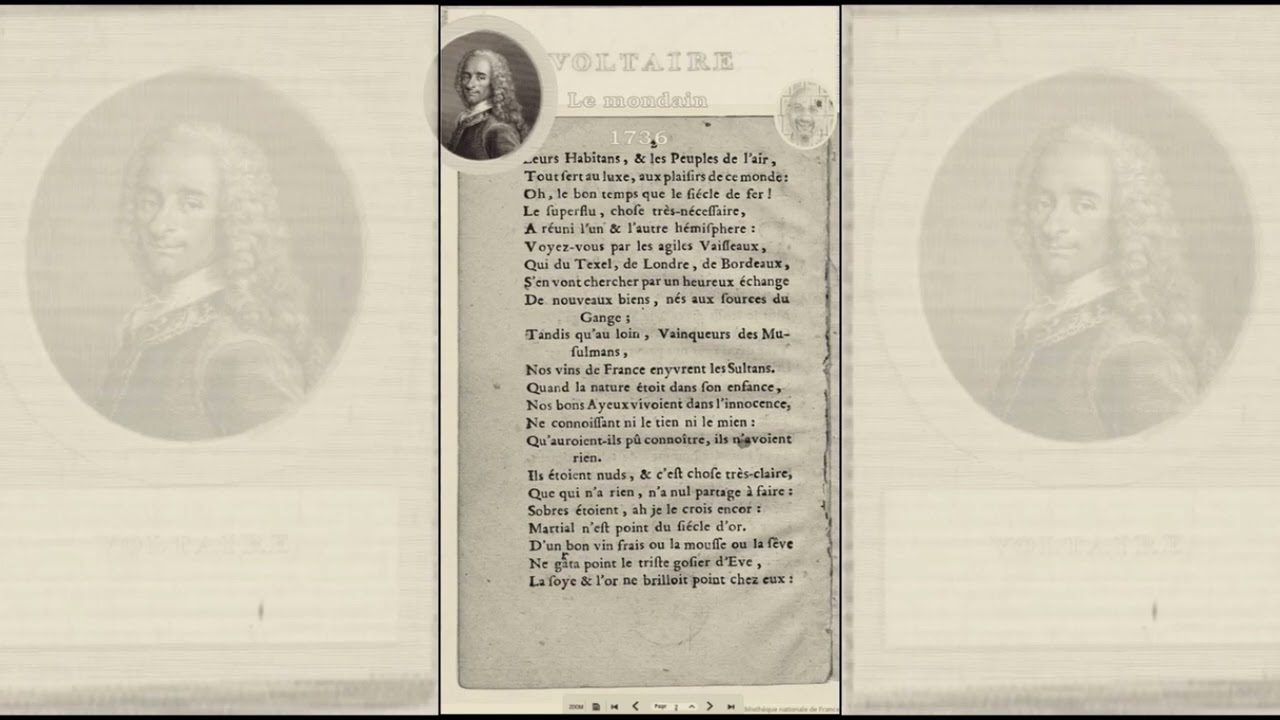 Voltaire - Le Mondain - 1736