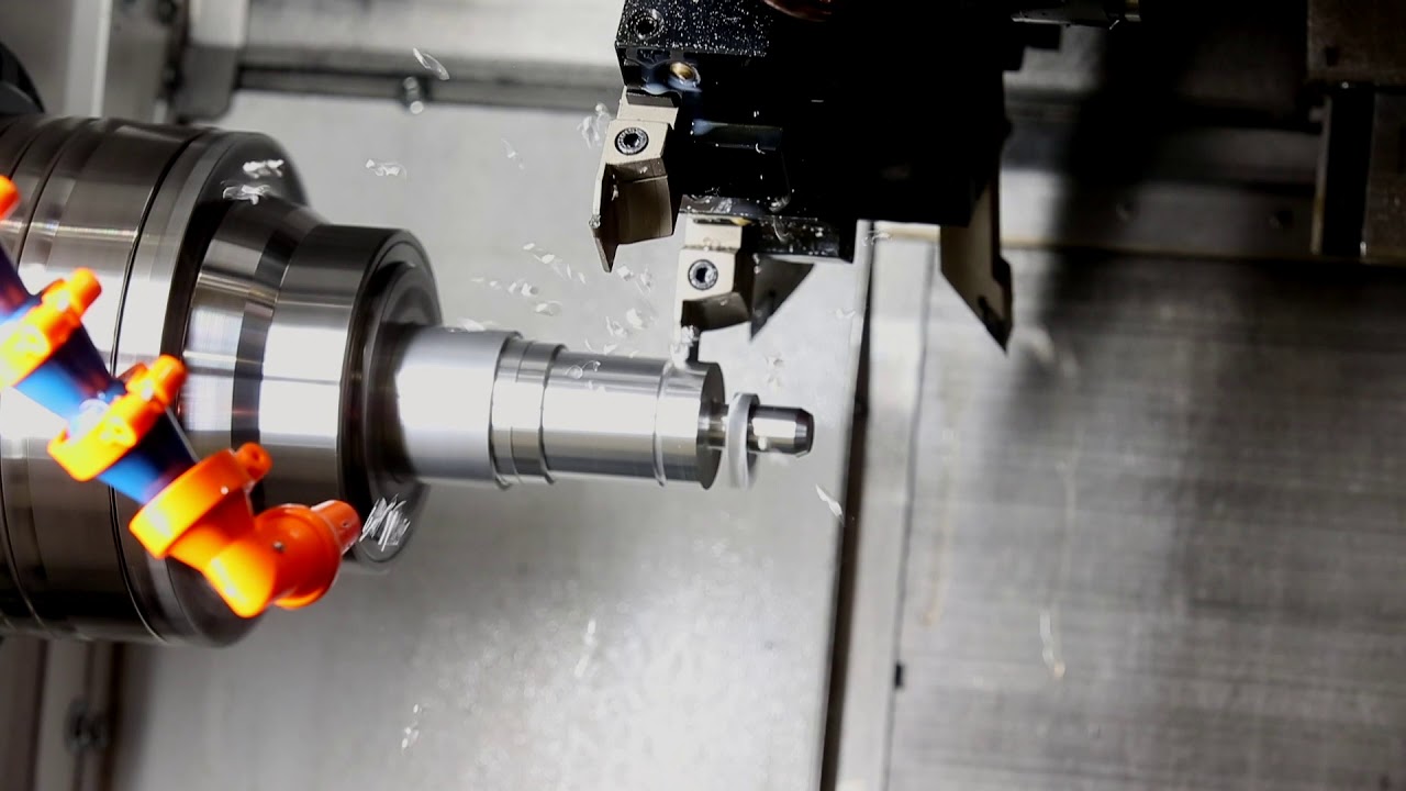 CNC-Drehmaschine mit direkt angetriebenen Spindeln und Fräsrevolver