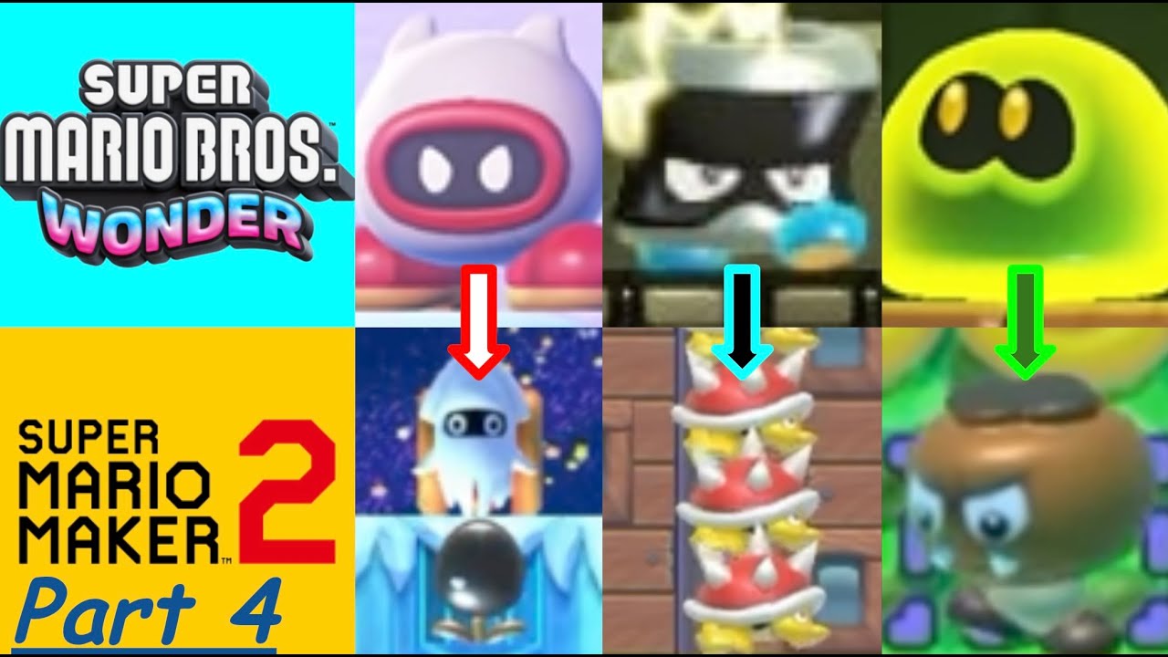 Recreating EVEN EVEN MORE Enemies from Mario Wonder into Mario Maker 2