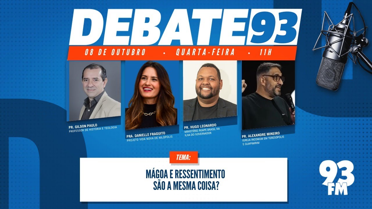 M&aacute;goa - O que fazer quando a m&aacute;goa n&atilde;o passa? - Debate 93 - 08/10/2025